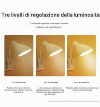 Carica l'immagine nel visualizzatore di Gallery, HTRUIYATY Lampada da Parete a Innesto E27 Portalampada Lampada a Spina LED con Interruttore Remoto Orientabile a 360° Lu