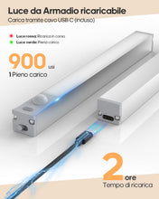 Carica l'immagine nel visualizzatore di Gallery, Goodea Dimming Luce Armadio LED con Sensore Sottopensile 18cm Alluminio