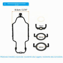 Carica l'immagine nel visualizzatore di Gallery, PATIKIL 8 9 10 11" Lampada Arpa Kit con Finestra, Regolabile Lampada Paralume Staffa Supporto con 3/8 IP E14 E26 E27 Lig