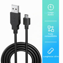 Carica l'immagine nel visualizzatore di Gallery, Tobfit Cavo di ricarica per controller Sony PS4, PS4 Slim, PS4 Pro, cavo di ricarica micro USB per controller PlayStatio
