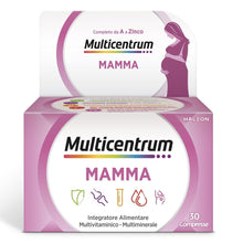 Carica l'immagine nel visualizzatore di Gallery, Multicentrum Mamma Integratore Multivitaminico Gravidanza, 30 Compresse