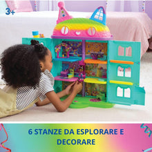 Carica l'immagine nel visualizzatore di Gallery, Gabby's Dollhouse, la Casa delle Bambole di Gabby a Tema Festa, 15 Pezzi a Tema Arcobaleno, Personaggi e Mobili per la Casa delle Bambole con Effetti Sonori, Alta 60 cm, 3+ Anni