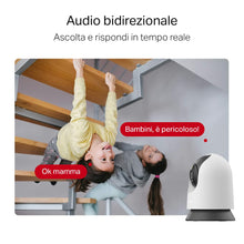 Carica l'immagine nel visualizzatore di Gallery, Mercusys MC210 2K 3MP Telecamera WiFi Interno Videocamera Sorveglianza 360°