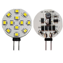 Carica l'immagine nel visualizzatore di Gallery, Lampadine LED G4 2W Sostituzione delle lampadine alogene 20W, AC/DC 12V 24V 220 lumen Disco LED Bi-Pin, spina laterale J
