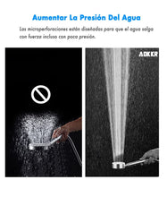 Carica l'immagine nel visualizzatore di Gallery, AOKKR - Soffione doccia universale ad alta pressione rimovibile testa doccia con tubo doccia in acciaio inox 1,5 m, doccia risparmio acqua per il bagno