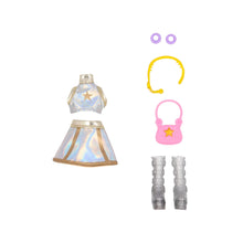Carica l'immagine nel visualizzatore di Gallery, K-POP IDOL Bambola Yuni Bambole alla moda Stile K-Pop Moonlight, capelli rosa intrecciati. 3 accessori per creare outfit