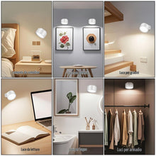 Carica l'immagine nel visualizzatore di Gallery, HOTUT Lampada da parete interni, 2 Pezzi Applique da Parete, Telecomando Controllo Touch 360° Ruotabile, 3 Modalità di C