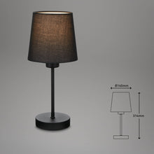 Carica l'immagine nel visualizzatore di Gallery, BRILONER - Lampada da tavolo, lampada da comodino, lampada da scrivania, 1 x E14, incl. cavo interruttore in tessuto, ne