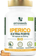 Carica l'immagine nel visualizzatore di Gallery, Iperico BIO | Erba di San Giovanni | Concentrato di Ipericina | Buon Umore, Rilassamento, Sonno | 90 capsule vegane da 350 mg | Qualità Superiore