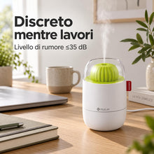 Carica l'immagine nel visualizzatore di Gallery, MULIN Mini umidificatore da 280 ml, per camera da letto/cameretta dei bambini/piante, Autonomia 6 Ore, 28 dB, silenzioso