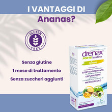 Carica l'immagine nel visualizzatore di Gallery, Drenax Forte Bustine Ananas – Integratore Alimentare Drenante con Betulla, Ortosifon e Lespedeza – Supporto al Drenaggio