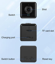 Carica l'immagine nel visualizzatore di Gallery, Telecamera Spia, 4K HD Mini Telecamera Spia Nascosta, Telecamera Senza Fili con Visione Notturna, Telecamera Wifi Interno/Esterno, Telecamera con Trasmissione in Tempo Reale per Telefoni Cellulari