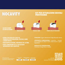 Carica l'immagine nel visualizzatore di Gallery, Nocavity - Kit per Otturazioni Dentali Provvisorie - Cemento che Isola la Cavità Dentale e Riduce il Dolore in Caso di P