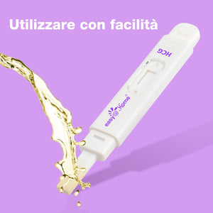 Easy@Home 2 x Test di Gravidanza Precoce: Ultrasensibile 10 mIU/ml - Test Gravidanza Rapido e Accurato - Rileva la Gravidanza Prima del Ciclo Previsto in 3 Minuti - 2 HCG Test