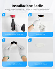 Carica l'immagine nel visualizzatore di Gallery, Gr4tec Faretti LED da Incasso per Cartongesso IP65, 10x 5W Faretti LED Soffitto Incasso Cartongesso Bianco Naturale 4000