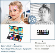 Carica l'immagine nel visualizzatore di Gallery, Truccabimbi Trucco per Bambini, 26 Colori Truccabimbi Kit
