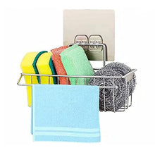 Carica l'immagine nel visualizzatore di Gallery, Gelanty Organizer per Lavello Cucina, Porta Spugna per Lavandino In Acciaio Inox, Autoadesivo, Non Necessita di Foratura Antiruggine (Standard)