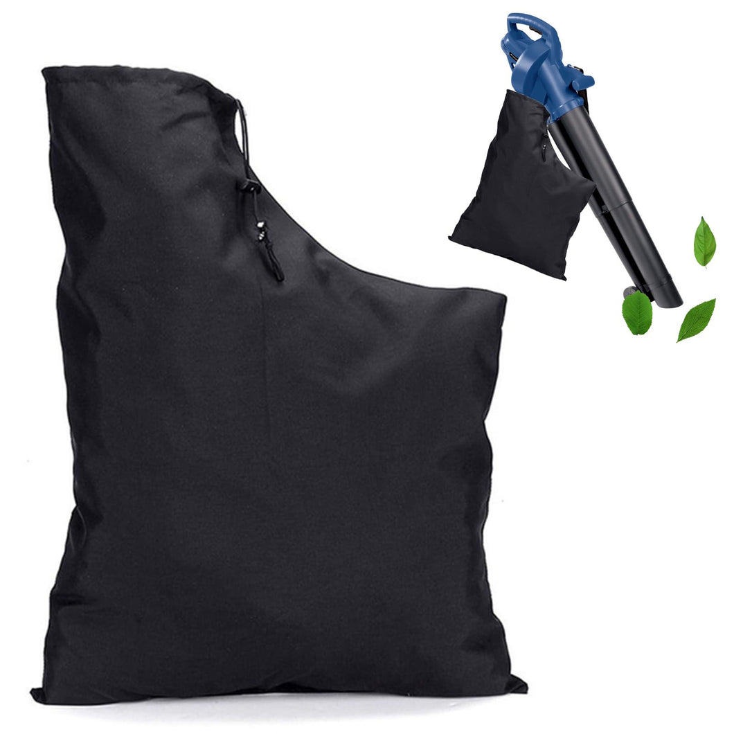 Borsa per Soffiare le Foglie, Sacchetto Per Aspirafoglie, Sacchetto Per Foglie Con Cordino, Sacco di Raccolta per soffiatore di Foglie, Aspirafoglie Borsa Conservazione per Giardino Cortile (nero)