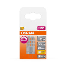 Carica l'immagine nel visualizzatore di Gallery, OSRAM LED PIN 40 320° DIM bianco caldo 2700 K 4,5 W 470 lm