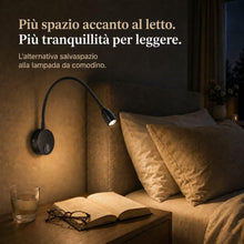 Carica l'immagine nel visualizzatore di Gallery, ledmo 2 Pezzi Lampade da Lettura LED a Parete 3W 3000K Nere Flessibili 360°