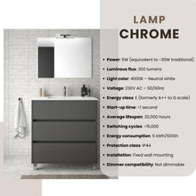 Carica l'immagine nel visualizzatore di Gallery, Evotrade Applique LED 30 cm. per Specchio Bagno - Lampada IP44 Waterproof, Luce Uniforme, Ideale per Cucina, Bagno e Amb
