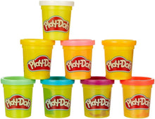 Carica l'immagine nel visualizzatore di Gallery, Play-Doh Pack de 8 Pots de Pâte à Modeler, Couleurs Arc-en-Ciel, 8 x 56 g, Activités Créatives pour Filles et Garçons dè