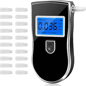 Drivaid Etilometro Portatile Digitale, Alcool Test Professionale con Schermo...