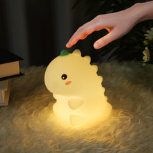 Carica l'immagine nel visualizzatore di Gallery, Ainiv Luce Notturna Bambini di Dinosauro, Lampada Touch per Bambini 3Livelli di Luminosità, Timer da 30 Minuti, Silicone
