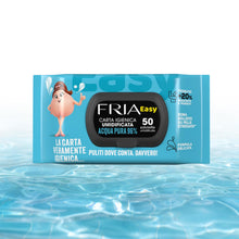 Carica l'immagine nel visualizzatore di Gallery, Fria Easy Carta Igienica Umidificata con Acqua Pura ad Effetto Calmante, Tessuto Gettabile nel WC, Dermatologicamente Te