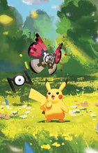 Carica l'immagine nel visualizzatore di Gallery, Pokémon: miniscatola da collezione Pikachu dell’espansione 30° Anniversario del GCC Pokémon (1 foglio di adesivi, 1 carta con l’illustrazione della miniscatola e 2 buste di espansione), Ed. Italiano