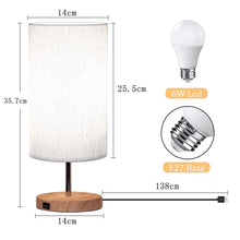 Carica l'immagine nel visualizzatore di Gallery, GLUROO Lampada da Comodino con Porte di Ricarica USB, Controllo Touch 3 Temperature di Colore e Lampada da Scrivania Min