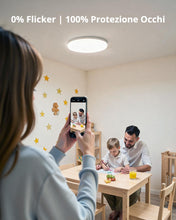 Carica l'immagine nel visualizzatore di Gallery, Combuh Plafoniera Led Soffitto 30cm, 48w Rotonda Lampada Soffitto Interno Casa, Plafoniere Bianco Neutro 4000K, IP44 Imp