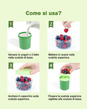Carica l'immagine nel visualizzatore di Gallery, Muesli Cup da Asporto, 450 ml + 250 ml, Porta Yogurt, Coppetta per Cereali da Asporto a Tenuta Stagna con Cucchiaio e Co