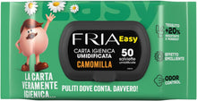 Carica l'immagine nel visualizzatore di Gallery, Fria Easy Carta igienica umidificata, 50 salviette, profumazione variabile