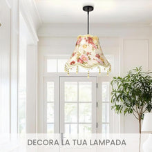 Carica l'immagine nel visualizzatore di Gallery, Paralume a frange retrò E27 antico 26x27x13 paralumi nostalgici in tessuto per lampade da tavolo, lampade da terra, lamp