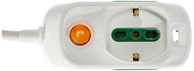 Carica l'immagine nel visualizzatore di Gallery, Vimar FP00511.C.B multipla universale con interruttore luminoso, 2 biprese, 1 Presa universale