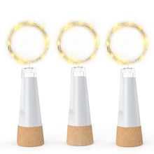 Carica l'immagine nel visualizzatore di Gallery, Luci bottiglia con tappo USB ricaricabile, 2 m 20 LED filo rame, luce fatata per decorazioni natalizie, feste, matrimoni