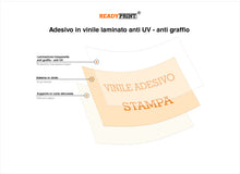 Carica l'immagine nel visualizzatore di Gallery, 2 Adesivi Attenzione al gradino, mis. 30x10 cm, in italiano e inglese, cartello in vinile, pittogramma sicurezza pericol