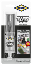 Carica l'immagine nel visualizzatore di Gallery, Bostik 10928 Acciaio Rapido, Grigio Metallo, 24 ml