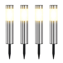 Carica l'immagine nel visualizzatore di Gallery, Luci Solari da Esterno, 4 Pezzi Lampada Solare da Esterno Impermeable, Lampade Solari da Giardino Giallo Caldo Luci Giar