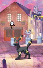 Carica l'immagine nel visualizzatore di Gallery, Pokémon: miniscatola da collezione Umbreon dell’espansione 30° Anniversario del GCC Pokémon (1 foglio di adesivi, 1 carta con l’illustrazione della miniscatola e 2 buste di espansione), Ed. Italiano