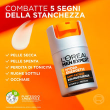 Carica l'immagine nel visualizzatore di Gallery, L'Oréal Paris Men Expert Crema Idratante Anti-Fatica Uomo, Pelle Rivitalizzata, Levigata e Idratata, Occhiaie e Rughe So