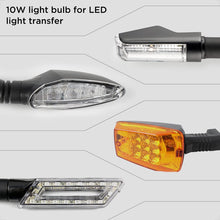 Carica l'immagine nel visualizzatore di Gallery, evermotor 4 Pezzi Resistenza 12V 10W LED Moto, DC 12V 10Ω per Frecce LED Moto, Resistore di Carico di Potenza, Cavo SMD, Mini Indicatori di Direzione, Adattatore Luce