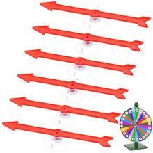 Carica l'immagine nel visualizzatore di Gallery, BENECREAT 6 pz di Spinner con Freccia Rossa, Freccia Grande In Plastica Da 146x18x8.5mm con Ventosa, Puntatore Spinners 