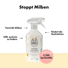 Carica l&#39;immagine nel visualizzatore di Gallery, Spray antiacaro BIRDLY per polli – 500 ml – Efficace repellente per acari con oli essenziali, spray antiacaro contro acari e parassiti, per la prevenzione e l&#39;infestazione acuta