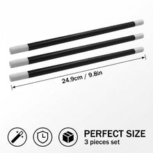Carica l'immagine nel visualizzatore di Gallery, Kit di magia e accessori,Tre bacchette magiche in plastica bianche e nere, dal design classico, lunghe 24,9 cm, adatte a