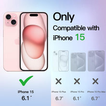Carica l'immagine nel visualizzatore di Gallery, JETech Cover Glitter per iPhone 15, Trasparente