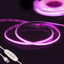 Carica l'immagine nel visualizzatore di Gallery, Rosa COB Striscia LED Camera,Fosingut 5v 2m USB Luci LED TV Retroilluminazione Intelligente Dimmerabile 960 LEDs CRI90 c