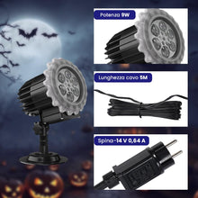 Carica l'immagine nel visualizzatore di Gallery, OUSFOT Proiettore Halloween Esterno 9V Scorrevole Singolo Integrato