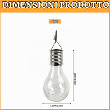 Carica l'immagine nel visualizzatore di Gallery, Lampadine Solari Sospese da Esterno Led,4 Pezzi Lampadine a Energia Solare